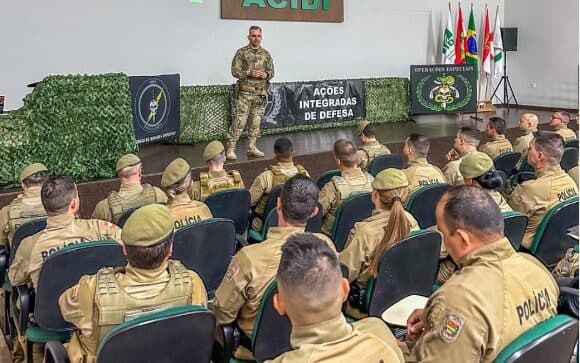 Curso de Ações Integradas de Defesa capacita policiais militares em Indaial