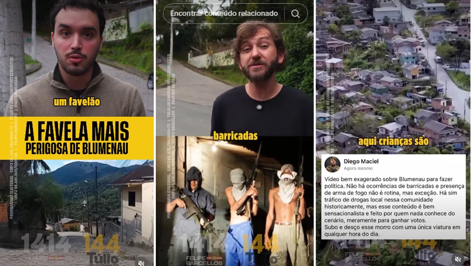 Vídeo Eleitoral em Blumenau Gera Controvérsia com Alegações Contestadas sobre Segurança Pública